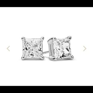Man made Diamond Earrings.